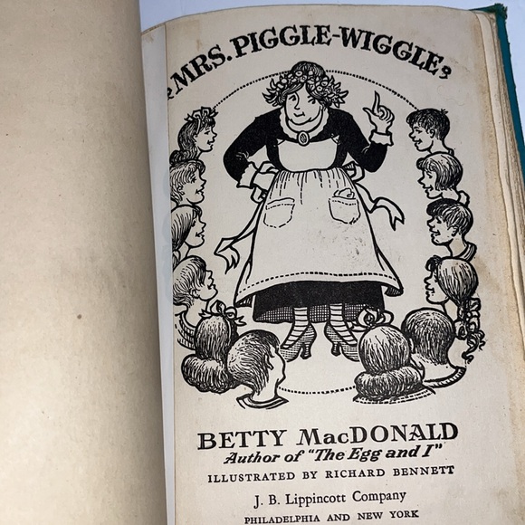 Mrs. Piggle-Wiggle - 1947 Betty MacDonald J B Lippincott First Edition - Picture 6 of 11